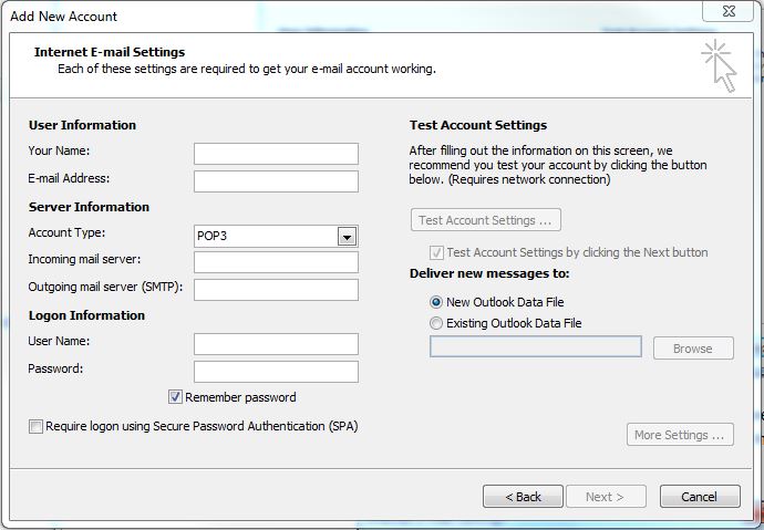 sonic.net email settings pop3